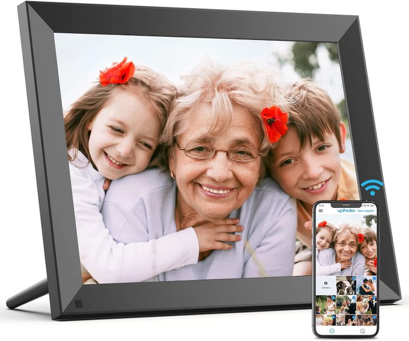 Photo 1 of BSIMB 10.1-Inch 32GB WiFi Digital Photo Frame, Extra Large Electronic Picture Frame with Touch Screen, Share Pictures&Videos via App&Email from Anywhere, Gift for Grandparents