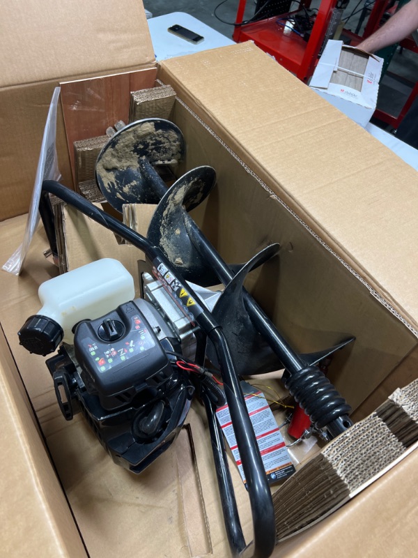Photo 1 of 52 cc 2-Cycle Gas Powered 1-Man Earth Auger with 8 in. Bit