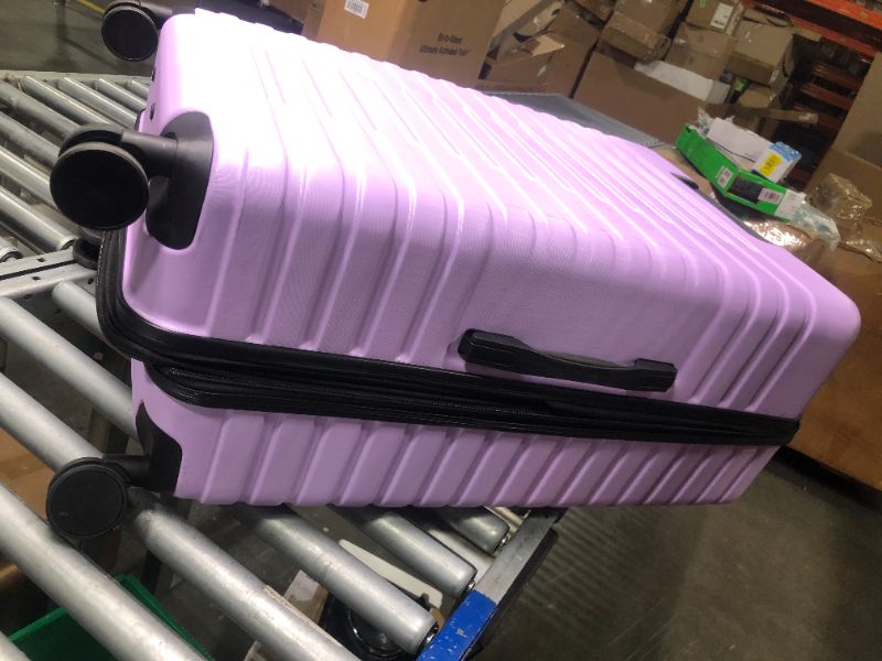 Photo 2 of ***ONE IS BROKEN*** 

Tripcomp Luggage Sets 3piece Set Hardshell Luggage with Spinner Wheels, TSA Lock, Travel Suitcase Sets, 20 Inch Carry On, 24 Inch Mid-size, 28 Inch Large siutcase (Lavender