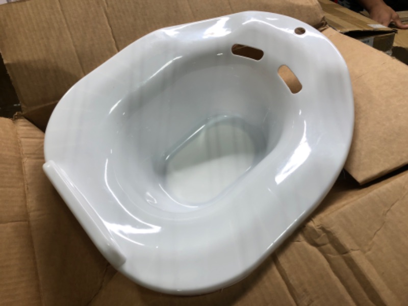 Photo 2 of Fivona Sitz Bath Seat for Soak and Steam - Postpartum Essentials Care and Hemorrhoid Treatment - Unisex and Universal Fit Over The Toilet Yoni Steaming Bowl - at-Home Soothing Relief Device