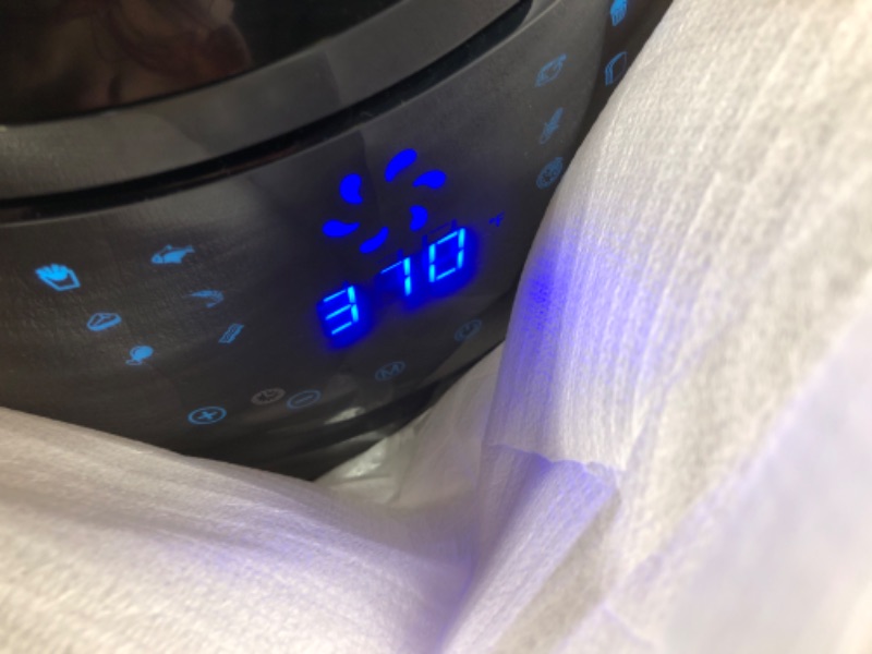 Photo 1 of SHANBEN 7 Quart Air Fryer Pro Max, 12-in-1 XL Large Airfryer oven Cooker with Cookbook, Large Family Size Electric Hot Air Fryer Oven with Customized Temp/Time LED Digital Touch Screen and Reminder, 1700 W, Black