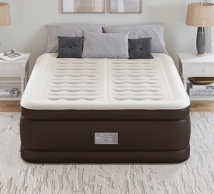 Photo 1 of Air Mattress with Built-in High Speed Tri-Zone Pump, , Guests Inflatable Airbed