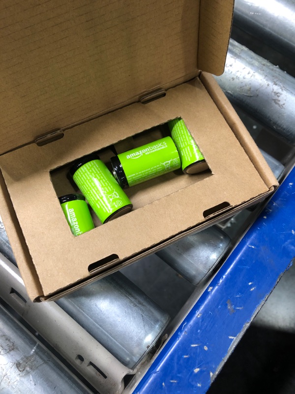 Photo 1 of Amazon Basics 4-Pack C Cell Rechargeable Batteries, 1.2V (5000mAh Ni-MH), Pre-charged