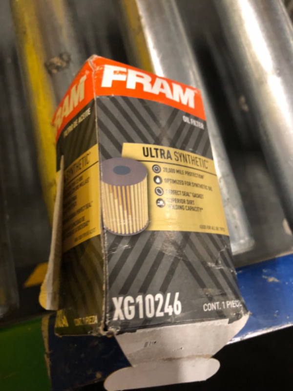 Photo 2 of FRAM Ultra Synthetic Automotive Replacement Oil Filter, Designed for Synthetic Oil Changes Lasting up to 20k Miles, XG10246 (Pack of 1)