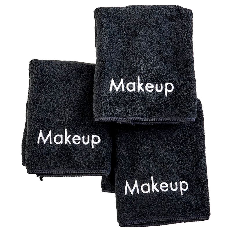 Photo 1 of 3pk. Embroidered Makeup Washcloths