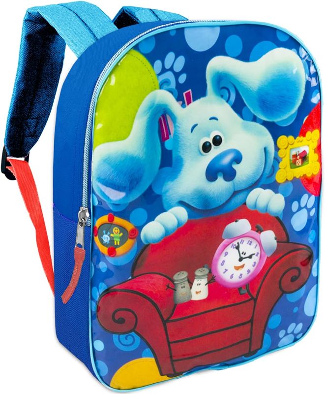 Photo 1 of Blue's Clues Backpack School Supplies Set for Kids ~ 3 Pc Bundle with 15" Blue's Clues School Bag, 