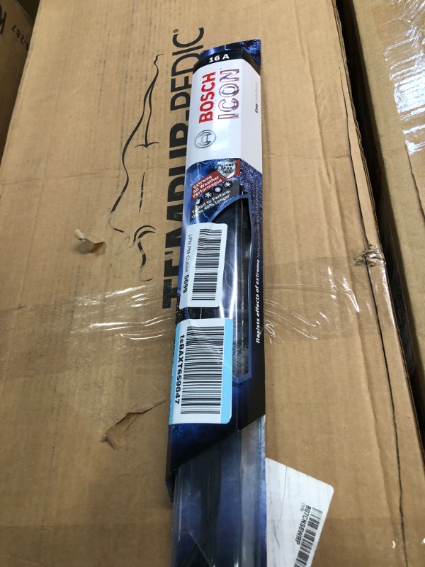 Photo 2 of Bosch ICON Beam Front Wiper Blade Kit Fits Jeep Wrangler JL 2018-2020 Sizes 16" & 16" + WiperTime Cleaning Kit