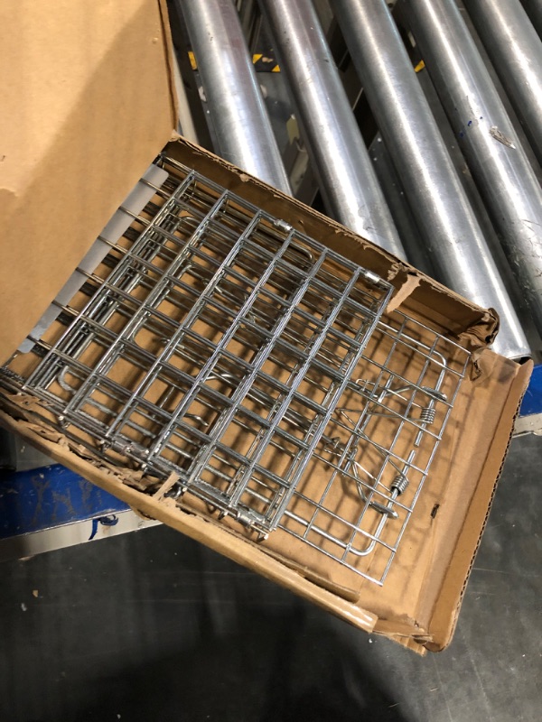 Photo 3 of EPESTOEC 17.3" Heavy Duty Squirrel Trap, Folding Live Small Animal Cage Trap, Humane Cat Traps for Stray Cats, Rabbits, Raccoons, Skunks, Possums and More Rodents, Catch and Release. EP-SSL4420