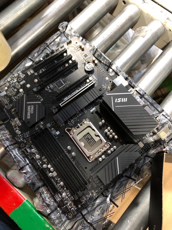 Photo 1 of MSI PRO B760-P WiFi DDR4 ProSeries Motherboard (Supports 12th/13th Gen Intel Processors, LGA 1700, DDR4, PCIe 4.0, M.2, 2.5Gbps LAN, USB 3.2 Gen2, Wi-Fi 6E, ATX) ATX PRO B760-P WIFI DDR4