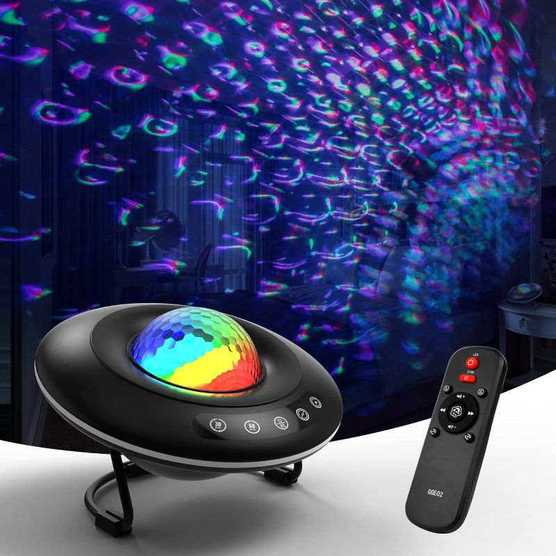 Photo 1 of Fitfirst Star Projector- UFO Galaxy Projector with Timer, Remote and Bluetooth Speaker, Night Light Projector for Kids Adults, Bedroom Ceiling, Home Theater
