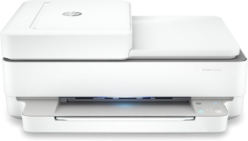 Photo 1 of HP ENVY 6455e Wireless Color Inkjet Printer, Print, scan, copy, Easy setup, Mobile printing, Best for home, Instant Ink with HP+,white
