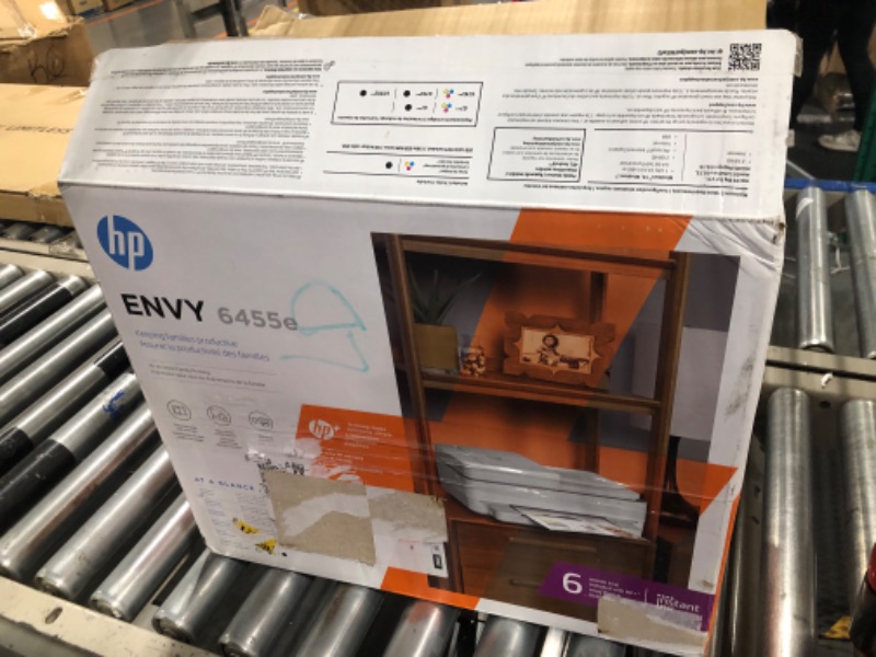 Photo 2 of HP ENVY 6455e Wireless Color Inkjet Printer, Print, scan, copy, Easy setup, Mobile printing, Best for home, Instant Ink with HP+,white
