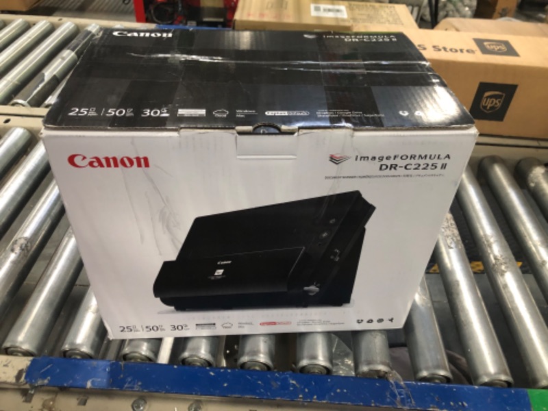 Photo 2 of Canon ImageFORMULA DR-C225 II Office Document Scanner, Black - 3258C002
