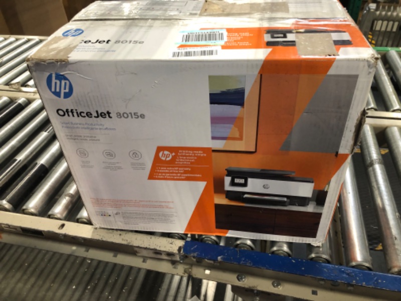 Photo 2 of HP OfficeJet 8015e Wireless Color All-in-One Printer with 6 Months Free Ink with HP+(228F5A), White
