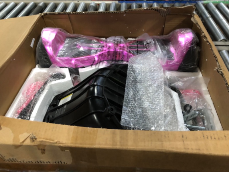 Photo 3 of EVERCROSS Hoverboard, 6.5'' Hover Board with Seat Attachment, Self Balancing Scooter with APP, Bluetooth Hoverboards for Kids & Adults Rose+Kart Pink