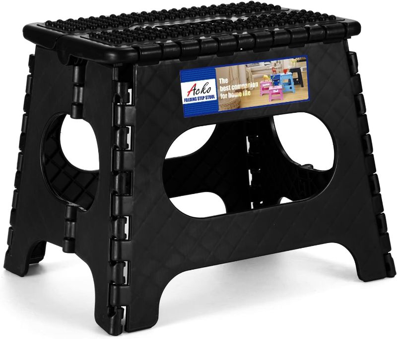 Photo 1 of acko folding stepping stool black mini chair