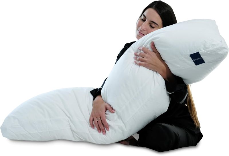 Photo 1 of ACCURATEX Full Body Pillow for Adults - Hybrid Shredded Memory Foam Firm Body Pillow with Soft Fluffy Down Alternative Cotton Cover - Adjustable Loft Long Pillows for Sleeping

