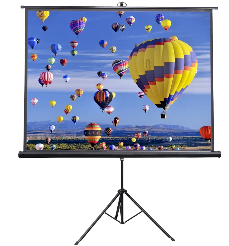 Photo 1 of vivo 84" Portable Projector Screen 4:3 Projection Pull Up Foldable Stand Tripod
