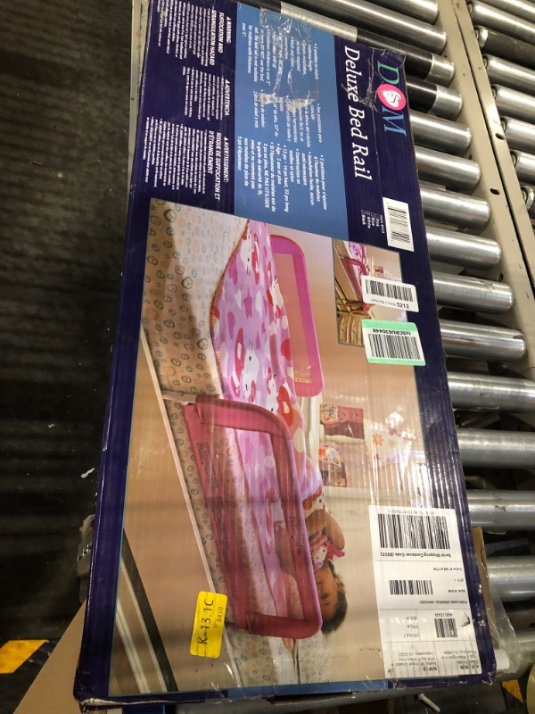 Photo 1 of Dream On Me Lightweight Mesh Security Adjustable Bed Rail for Toddler with Breathable Mesh Fabric in White
