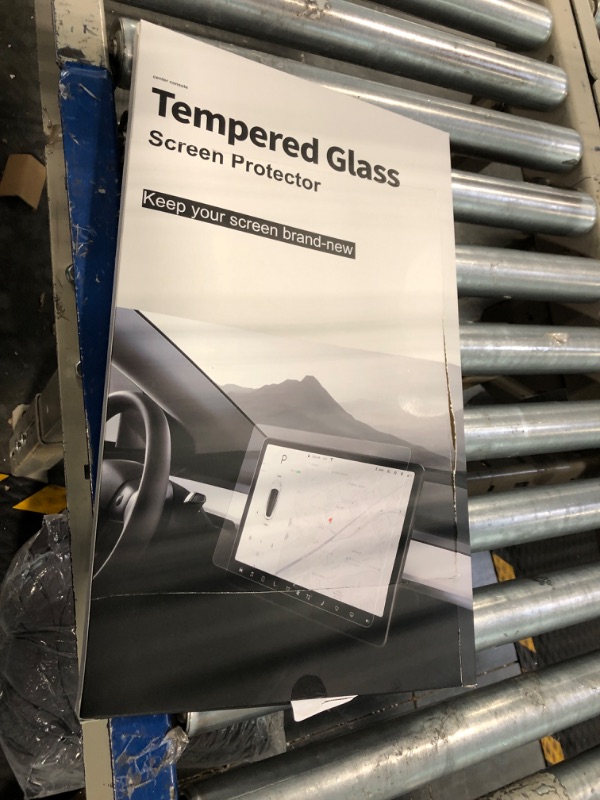 Photo 2 of 2023 NEW Premium Upgrade Tesla Model 3 Model Y Tempered Glass Screen Protector with Alignment Kit, 9H Anti-Scratch and Shock Resistant for Model 3 / Y , Tesla Model 3 Model Y Accessories 2023, Bubble Free & Anti-Fingerprint