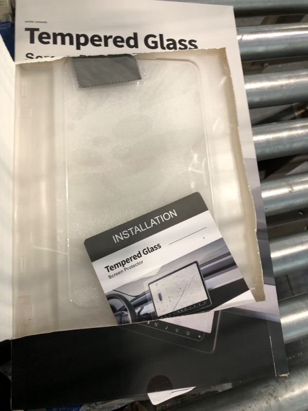 Photo 1 of 2023 NEW Premium Upgrade Tesla Model 3 Model Y Tempered Glass Screen Protector with Alignment Kit, 9H Anti-Scratch and Shock Resistant for Model 3 / Y , Tesla Model 3 Model Y Accessories 2023, Bubble Free & Anti-Fingerprint