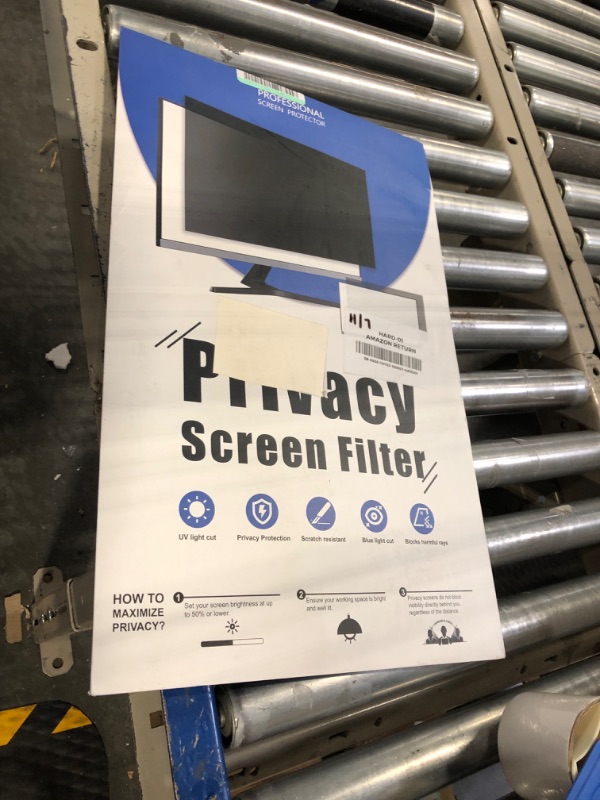 Photo 2 of 22 inch Computer Privacy Screen Filter - Suitable for 16:10 Aspect Ratio Widescreen Monitor - Blue Light Filter - Anti-Glare & Anti-Scratch Protector Film (22" Widescreen (16:10))
