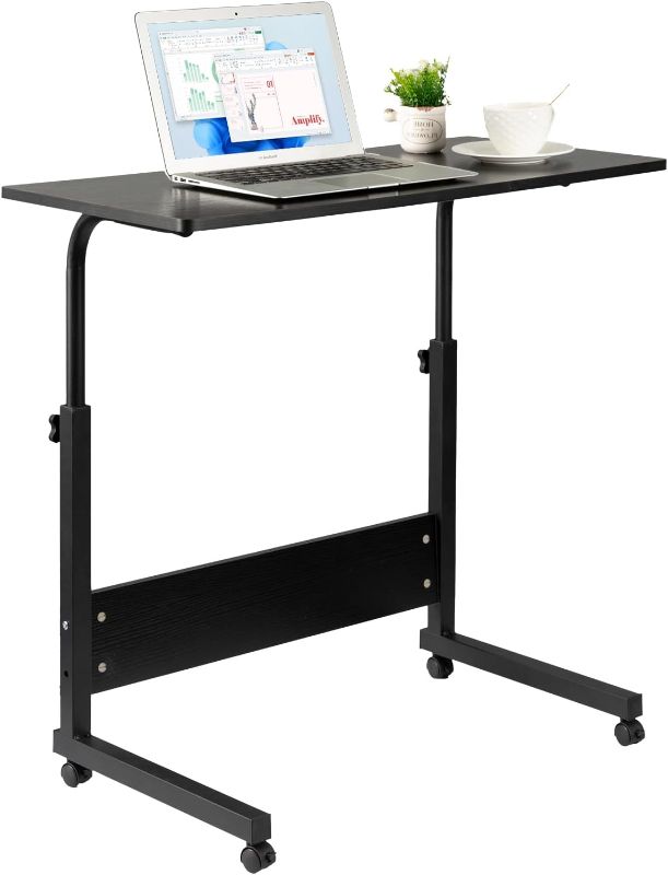 Photo 1 of klvied mobile tray table desk, black