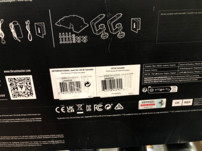 Photo 1 of THRUSTMASTER T818 /SF 1000 Direct Drive Racing Wheel + T-LCM Pedals T818 Ferrari Bundle w/ T-LCM Pedals