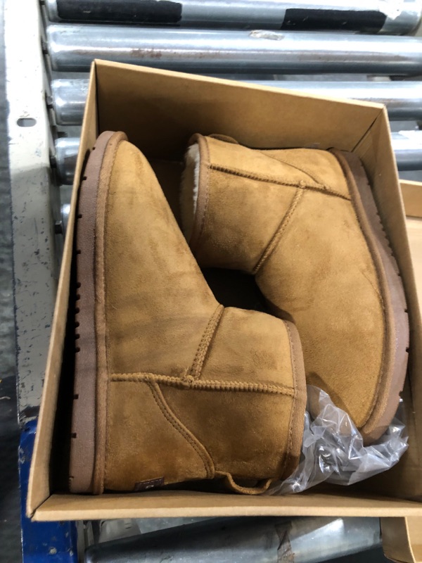 Photo 1 of smow boots tan size 8