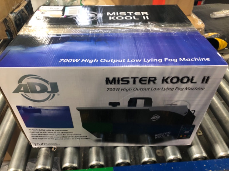 Photo 2 of ADJ Products MISTER-KOOL-II Grave Yard Low Lying Water Based Fog Machine Mister Kool II