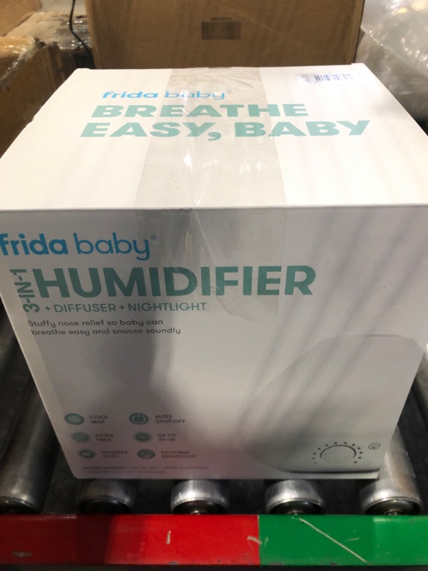 Photo 1 of Frida Baby Fridababy 3-in-1 Humidifier with Diffuser and Nightlight, White