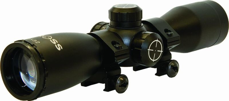 Photo 1 of Barnett Illuminated Rifle Scope (3 Reticle) Black, 3x32mm