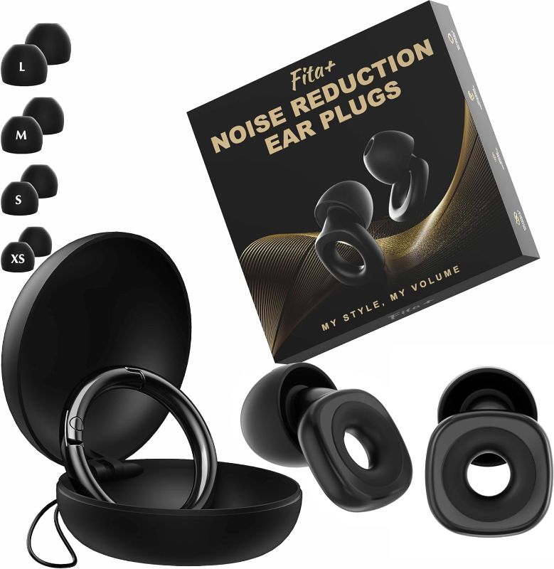 Photo 1 of Fita+ Quiet and Showy Ear Plugs Noise Reduction for Concerts (Black)