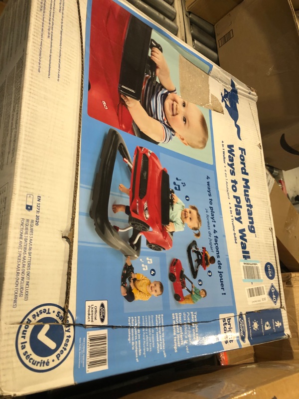 Photo 3 of Bright Starts Ways to Play 4-in-1 Walker - Ford Mustang, Red, Ages 6 Months +, Red Ford Mustang Red