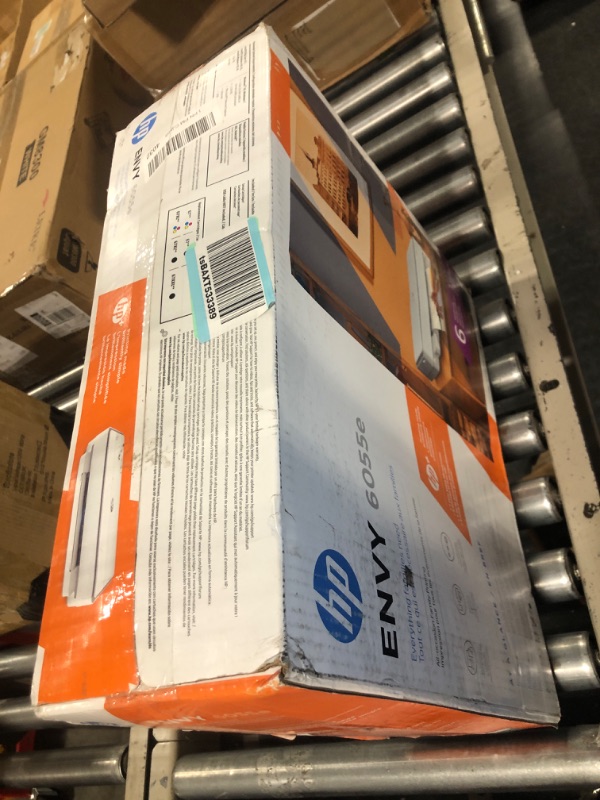 Photo 1 of HP ENVY 6055e Wireless Color Inkjet Printer, Print, scan, copy, Easy setup, Mobile printing, Best for home, Instant Ink with HP+,white New