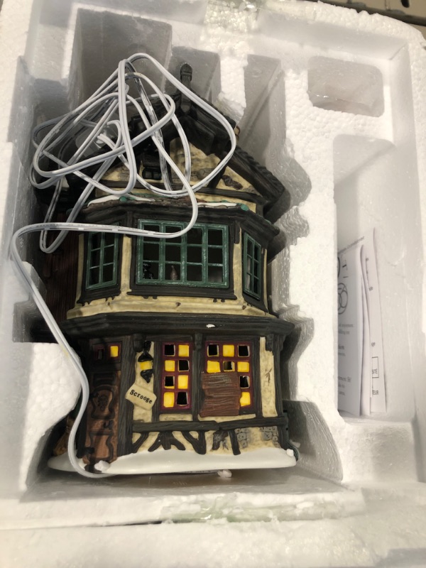 Photo 2 of Department 56 A Christmas Carol Village Ebenezer Scrooge's House 5658490 New