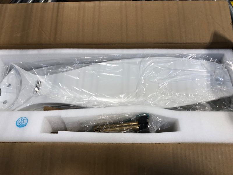 Photo 1 of Fanliving 48 Inch High CFM Quiet DC Motor Ceiling Fan with Lights Remote Control, Indoor Modern Ceiling Fan for Kitchen Living Room, 3 Blade Gold and White Bedroom Ceiling Fan White Gold