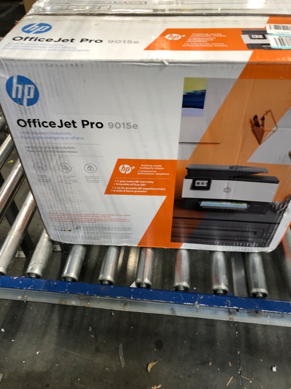 Photo 2 of HP OfficeJet Pro 9015e Wireless Color All-in-One Printer with bonus 6 months Instant ink with HP+ (1G5L3A),Gray