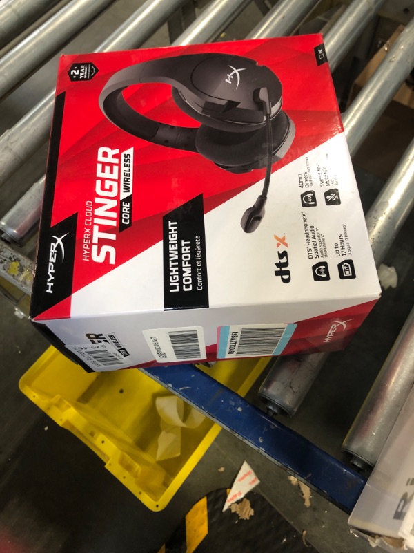 Photo 2 of HyperX Cloud Stinger Core – Wireless Lightweight Gaming Headset, DTS Headphone:X spatial audio, Noise Cancelling Microphone, For PC, Black Black Wireless Stinger Core