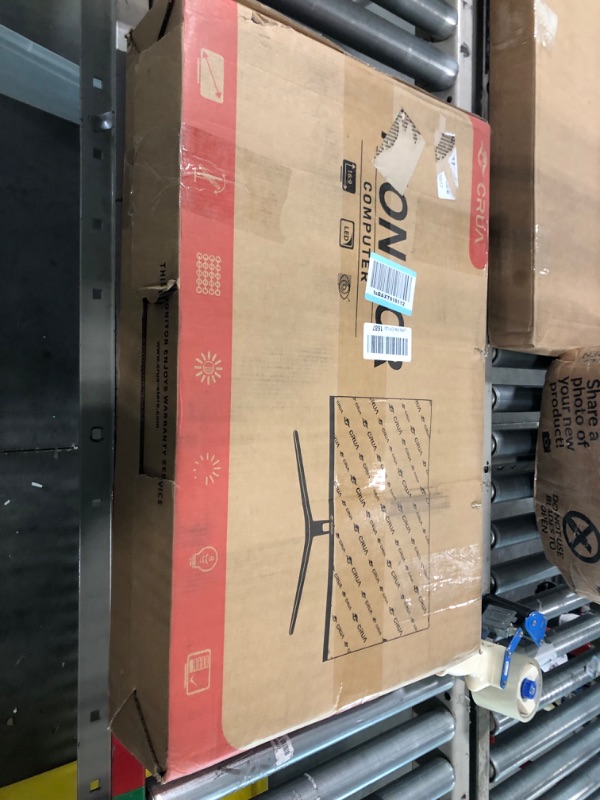 Photo 1 of CRUA 27" 144hz/165HZ Curved Gaming Monitor, Full HD 1080P 1800R Frameless Computer Monitor, 1ms GTG with FreeSync, Low Motion Blur, Eye Care, VESA, DisplayPort, HDMI, Black 27 ” Curved FHD 165HZ