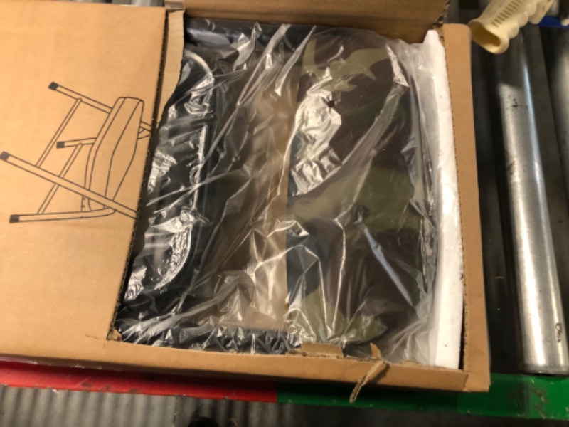 Photo 1 of FOR YOUTH fusehome Mini Folding Chair, Garage Stool, Portable Camping Chair with Padded Seat, for Patio, Garage, Camping, Fishing, Hiking, Hunting, Picnic, Camo Green