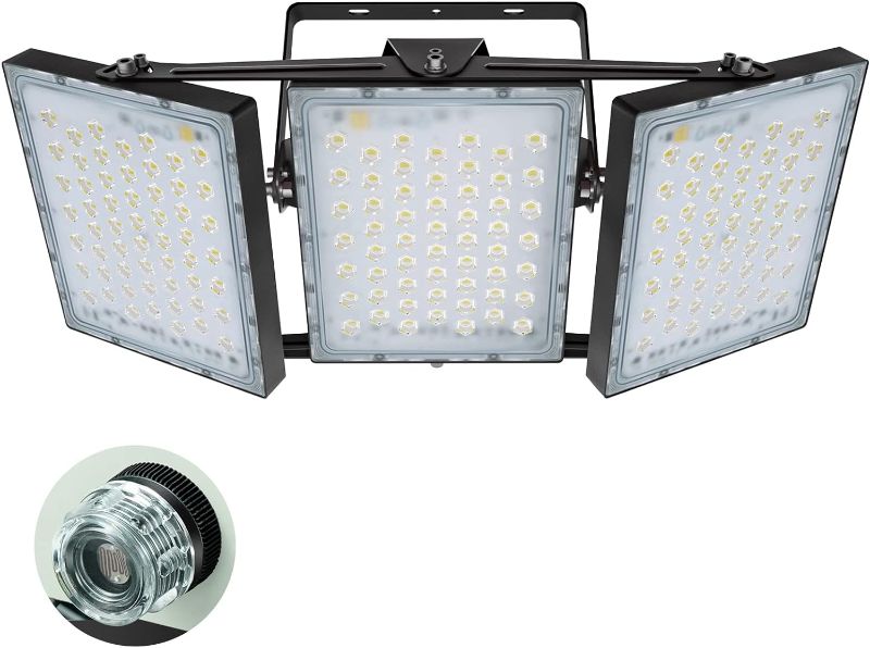 Photo 1 of 300W Dusk to Dawn LED Flood Light, STASUN 27000lm Super Bright Outdoor Lighting, 5000K Daylight White, IP65 Waterproof Wide Angle Exterior Lighting LED Security Area Light for Yard, Patio, Parking Lot 300W Dusk to Dawn Light