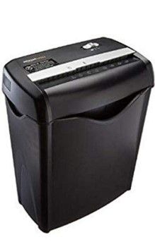 Photo 1 of Amazon Basics 6-Sheet Cross-Cut Paper Shredder and Shredder Sharpening 