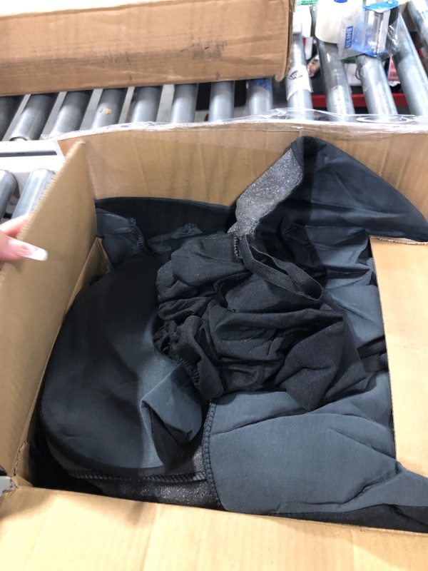 Photo 1 of BDK PolyPro Car Seat Covers Full Set in Charcoal on Black – Front and Rear Split Bench Seat Covers for Cars, Easy to Install Car Seat Cover Set, Car Accessories for Auto Trucks Van SUV Charcoal Gray