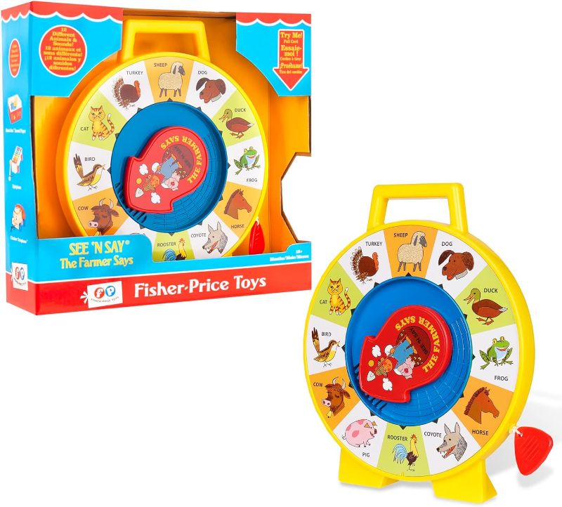 Photo 1 of Fisher Price Classic Farmer Says See 'n Say - Great Pre-School Gift for Girls and Boys