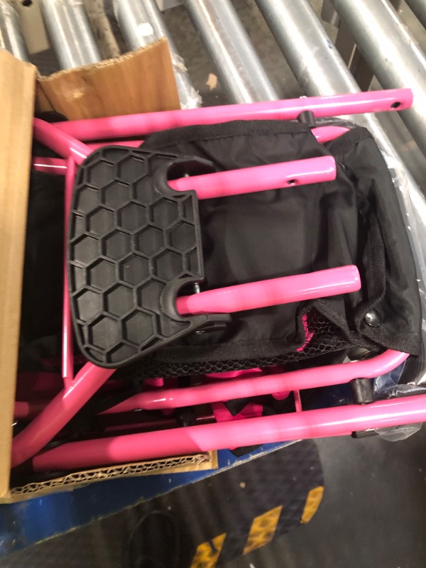 Photo 1 of Click N' Play Precious Toys Baby Doll Stroller - Baby Stroller for Dolls - Doll Stroller for Toddlers and 2-Year-Old Girls and Older - Hot Pink with Hood, Basket and Foam Handles, (PT0129A)