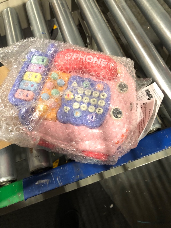 Photo 1 of Baby Phone Toy,Baby Toy Phone Cartoon Baby Piano Music Light Toy Children Pretend Phone, Kids Cell Phone Girl with Light Parent-Child Interactive Toy Gift Game Boy Girl Early Education Gift Pink