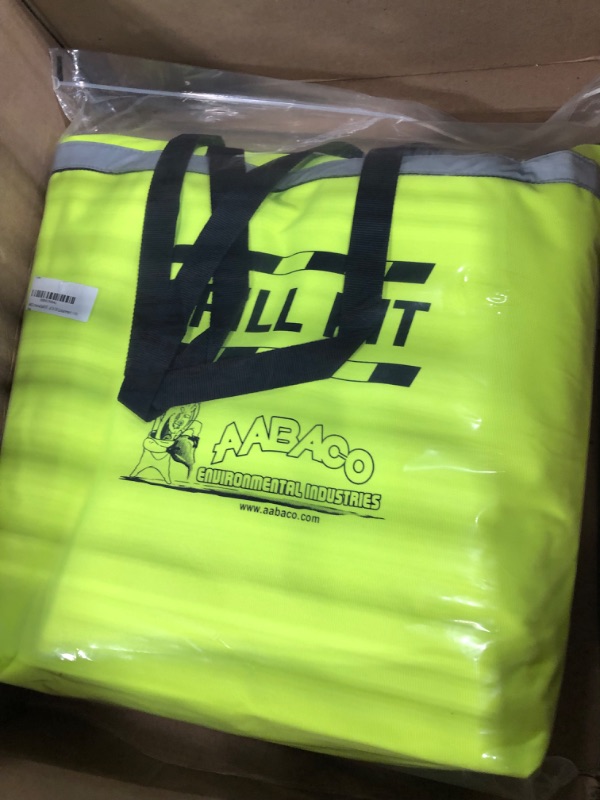 Photo 3 of AABACO Universal Spill KIT – Perfect Spill Kits for Trucks - in Portable High Visibility Yellow Tote Bag –for Spill Response – Chemical Or Oil Containment -1 Kit