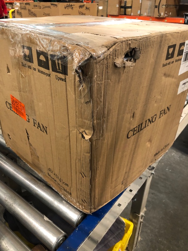 Photo 1 of Morpholife Crystal Ceiling Fan With Lights Remote Control, Modern LED Chandelier Fan, Indoor Elegant Fandelier with 5 Reversible Blades Home Decoration Living Room Bedroom (48" Rose Gold)