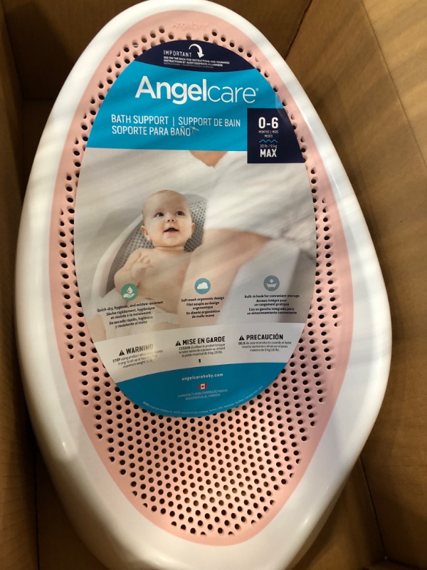 Photo 3 of Angelcare Baby Bath Support (Pink) | Ideal for Babies Less than 6 Months Old